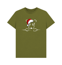 Load image into Gallery viewer, Moss Green Be More Bob this Xmas T-shirt!