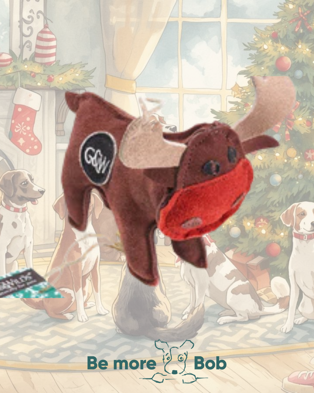 Rudy the Reindeer | Eco Dog Toy | Green & Wilds