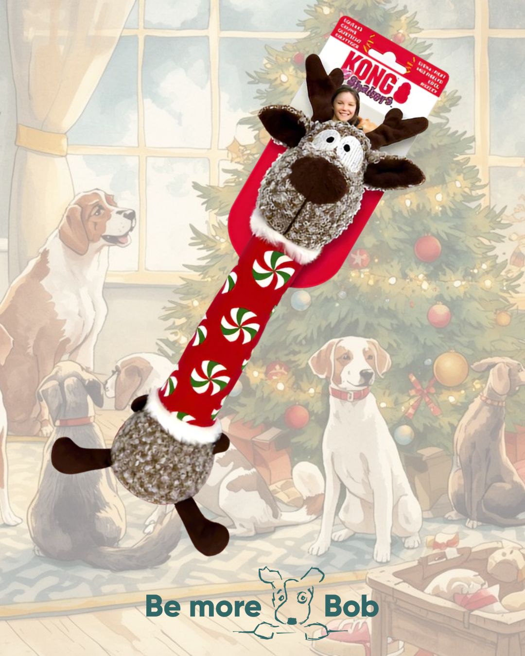 Kong Holiday Shakers Luvs Reindeer