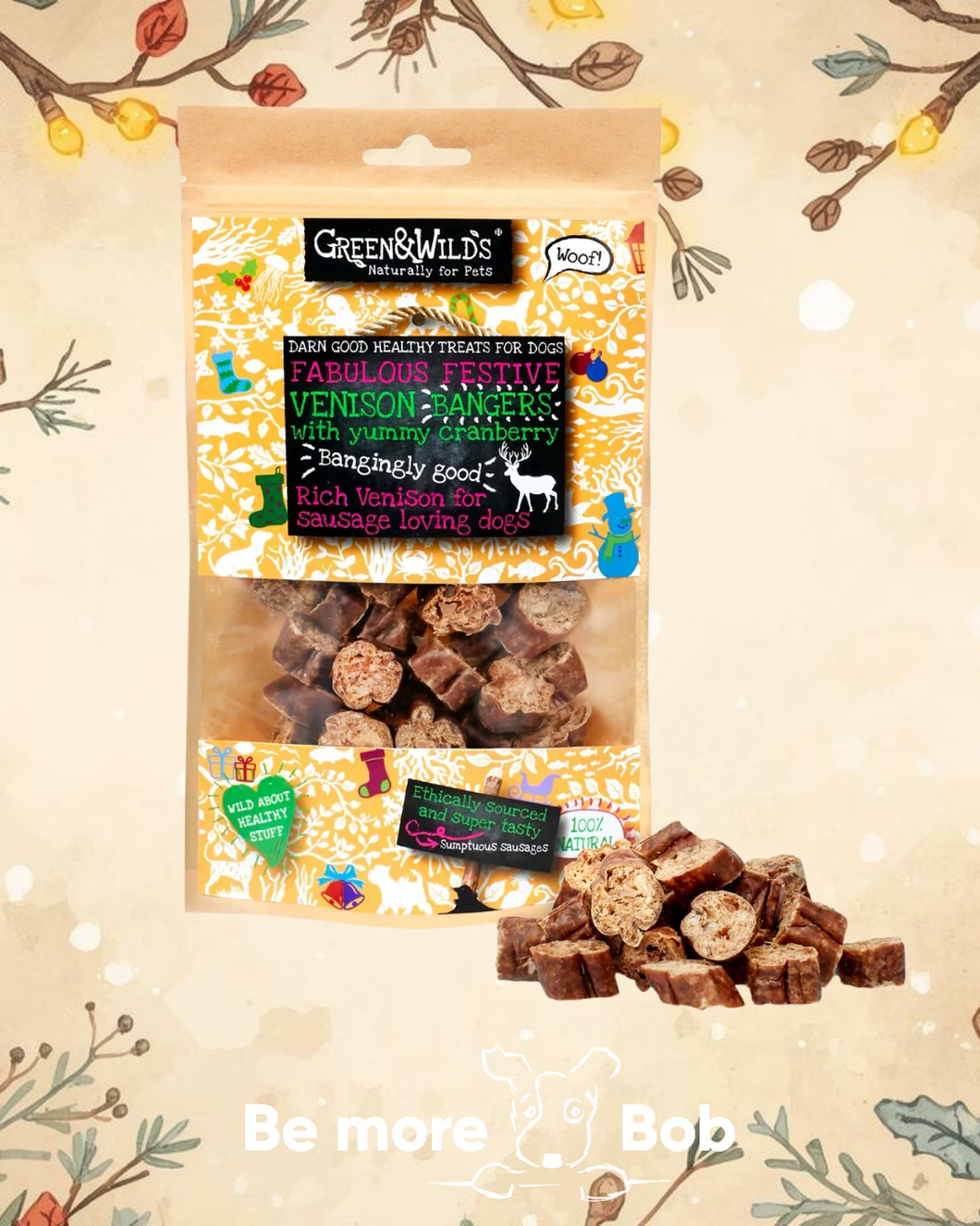 Green & Wilds Venison & Cranberry Christmas Bangers