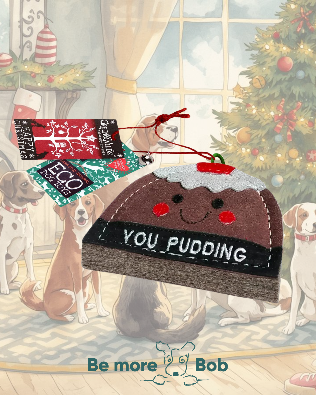 You Pudding | Eco Dog Toy | Green & Wilds