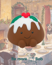 Load image into Gallery viewer, Foodie Faces Latex Christmas Pudding Squeaker