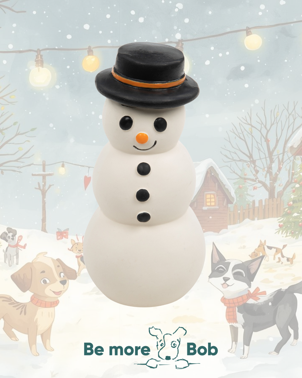 Fun Squeaky Latex Christmas Snowman