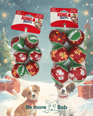 Kong Holiday Squeaky Tennis Balls