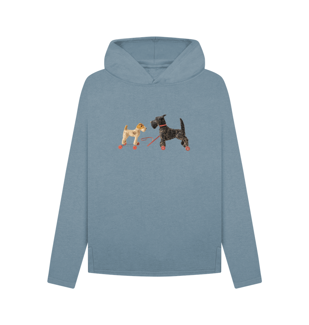 Stone Blue Scottie & Foxy Adventures - Relaxed Hoody