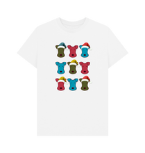 Load image into Gallery viewer, White Printed T-shirt Front