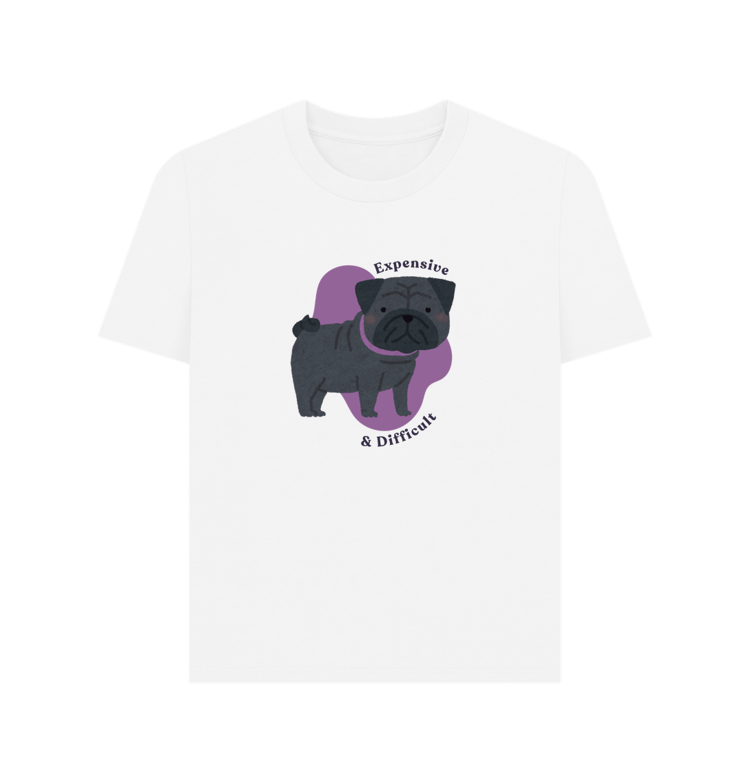 White Printed T-shirt Front