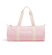 Load image into Gallery viewer, Pastel Pink Be More Bob organic duffle bag