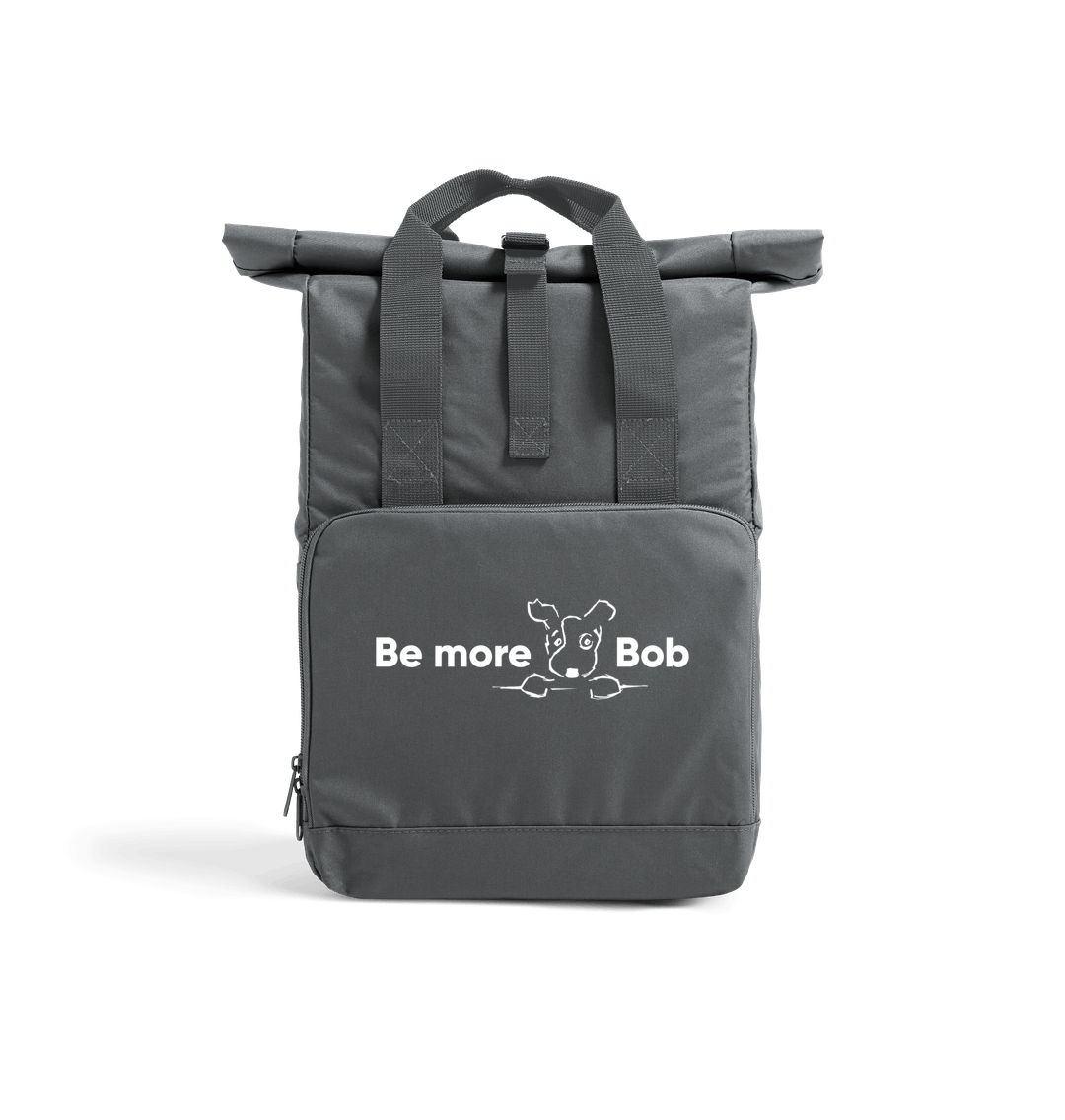 Graphite Grey Be More Bob roll top backpack