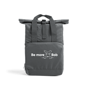 Graphite Grey Be More Bob roll top backpack