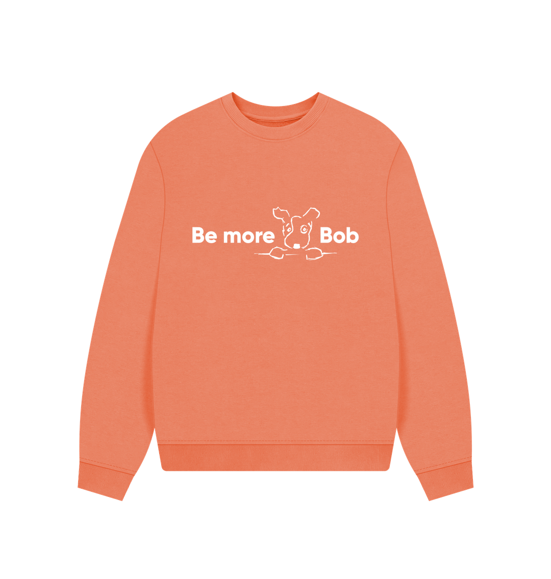 Apricot Be More Bob comfy relaxed sweatshirt