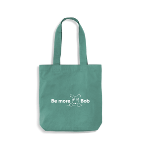 Sage Green Be More Bob heavyweight cotton tote