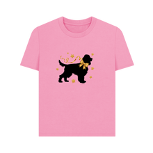 Load image into Gallery viewer, Rose Pink Printed T-shirt Front