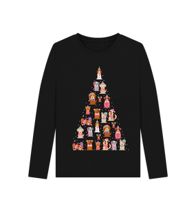 Black All the cuties Christmas long sleeve tshirt