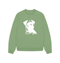 Load image into Gallery viewer, Sage Border Terrier Oversized Sweatshirt