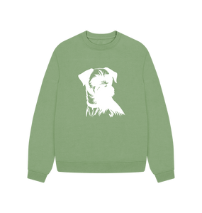 Sage Border Terrier Oversized Sweatshirt