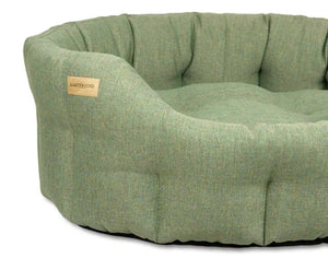 Round Marlow Bed Moss Green