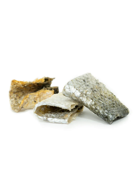Natural Salmon Skin Snacks Dog Chews - Fisher's