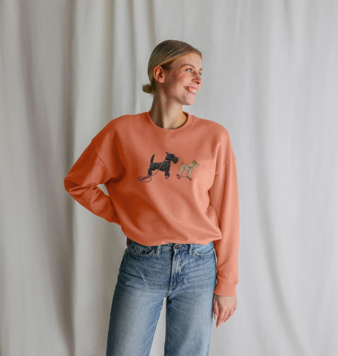 Scottie & Foxy Adventures, Oversized Sweatshirt