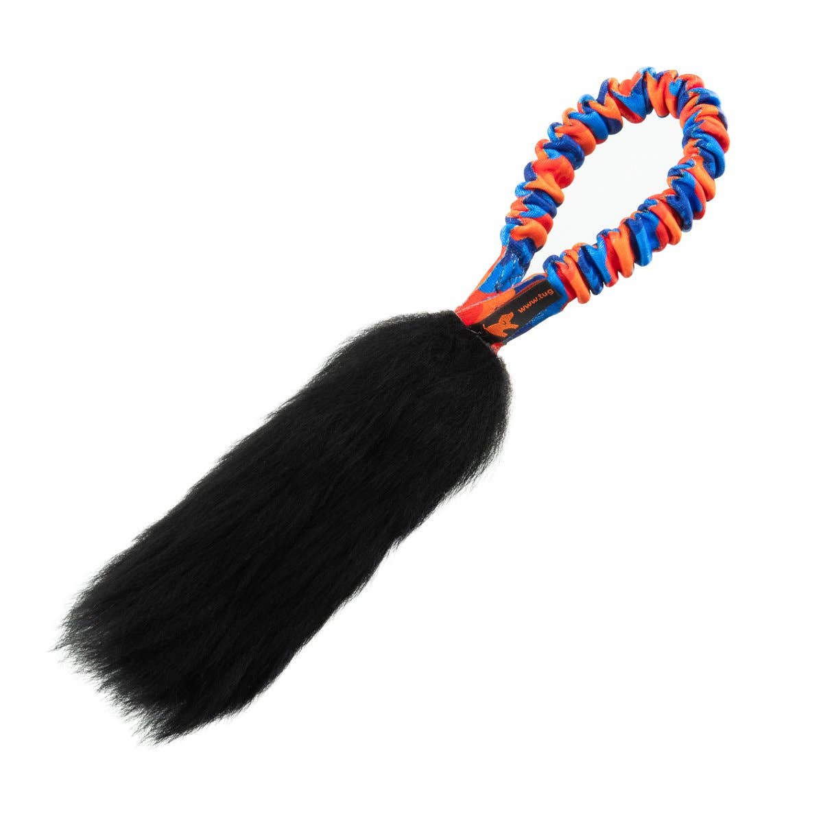 Pocket Magnet Tug | Sheepskin Dog Toys | Tug-E-Nuff: Orange Pattern