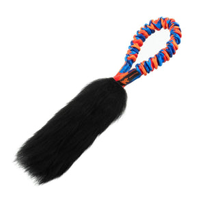 Pocket Magnet Tug | Sheepskin Dog Toys | Tug-E-Nuff: Orange Pattern