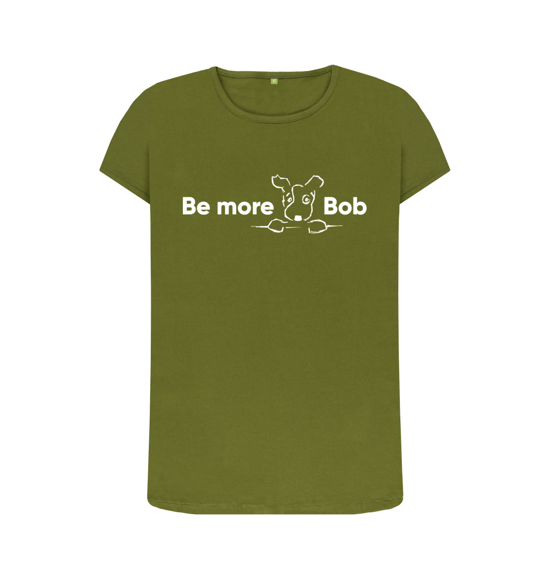 Moss Green Printed T-shirt Front