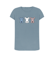 Load image into Gallery viewer, Stone Blue Foxy! Fox Terrier T-Shirt