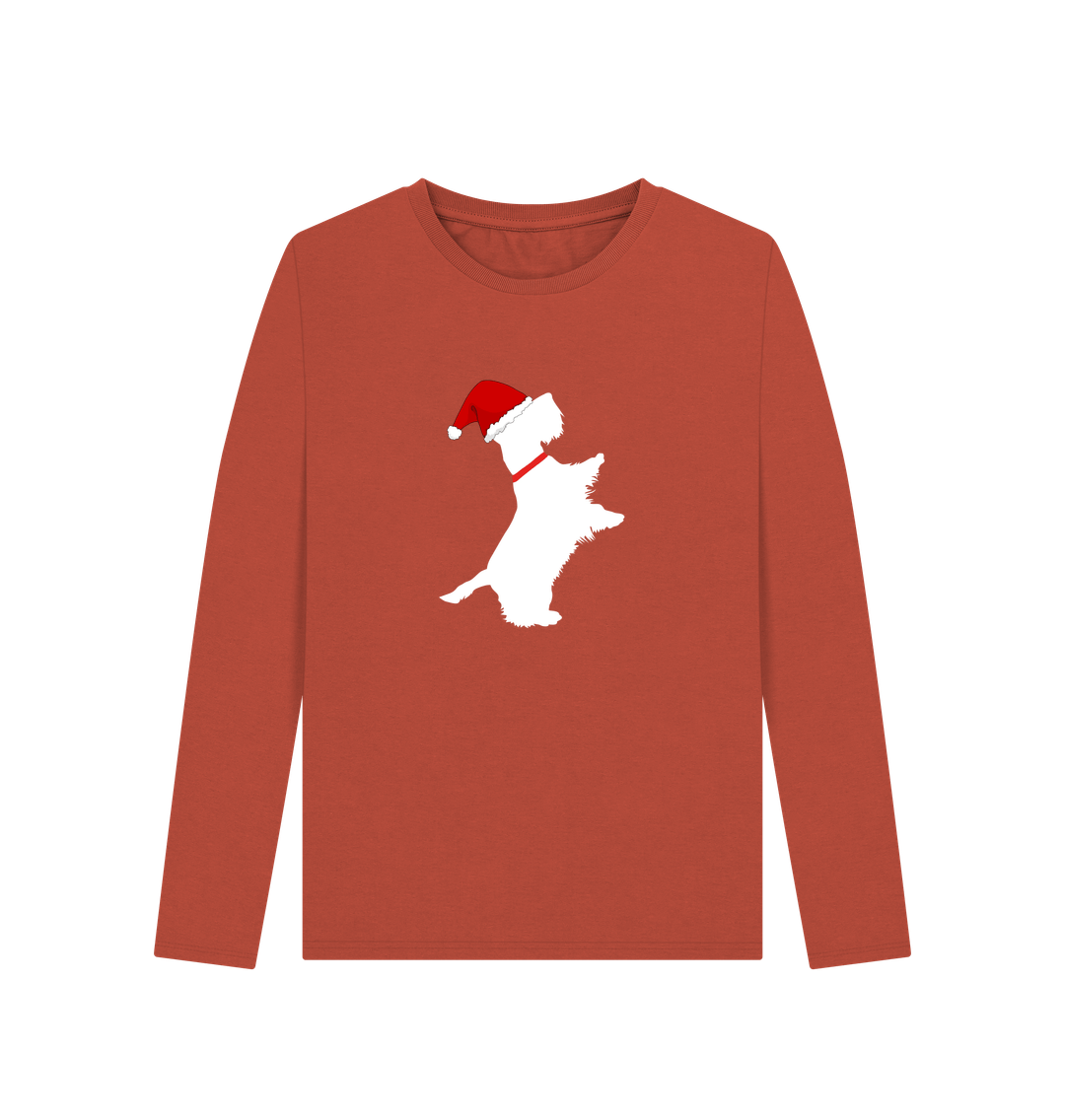 Rust Christmas cutie! Long Sleeve tshirt