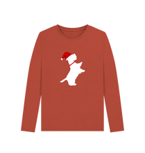 Load image into Gallery viewer, Rust Christmas cutie! Long Sleeve tshirt