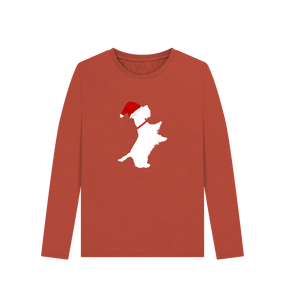 Rust Christmas cutie! Long Sleeve tshirt