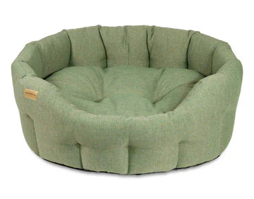 Round Marlow Bed Moss Green