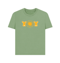 Load image into Gallery viewer, Sage Printed T-shirt Front