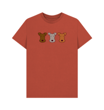 Load image into Gallery viewer, Rust Printed T-shirt Front