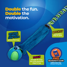 Load image into Gallery viewer, Fauxtastic PowerBall Bungee | Strong Dog Toys | Tug-E-Nuff: Purple Pattern