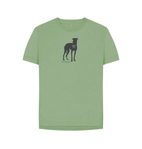 Sage Women's Relaxed Fit T-Shirt - love is a Greyhound