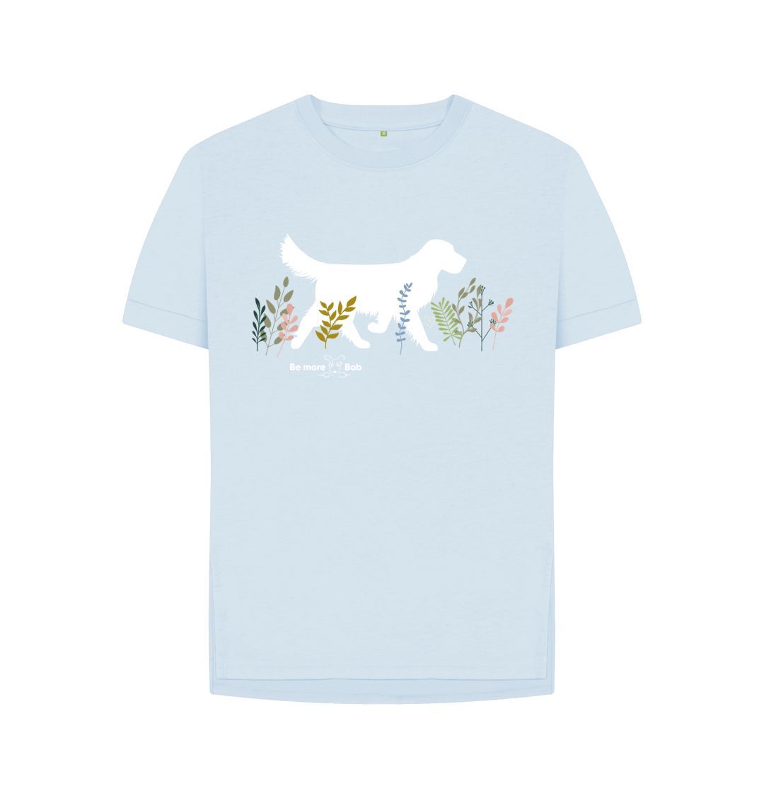 Sky Blue Women's relaxed fit t-shirt - Golden Walks