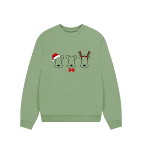 Sage Foxy Christmas! Slouchy Sweatshirt