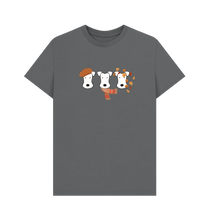 Load image into Gallery viewer, Slate Grey Printed T-shirt Front