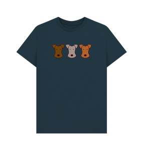 Denim Blue Printed T-shirt Front