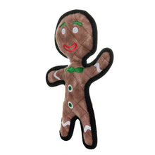 Load image into Gallery viewer, Tuffy Gingerbread Man - Christmas, Durable, Squeaky Dog Toy