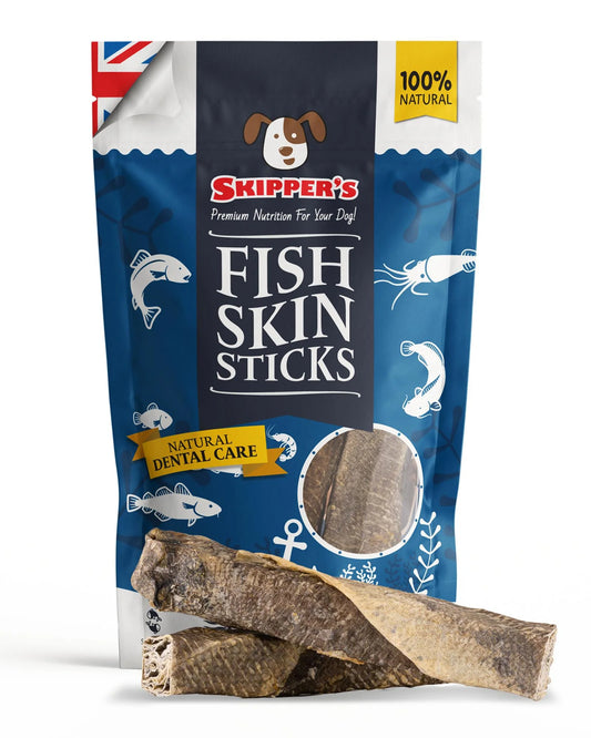 Natural Fish Skin Throw Sticks- Hypoallergic - Fisher's