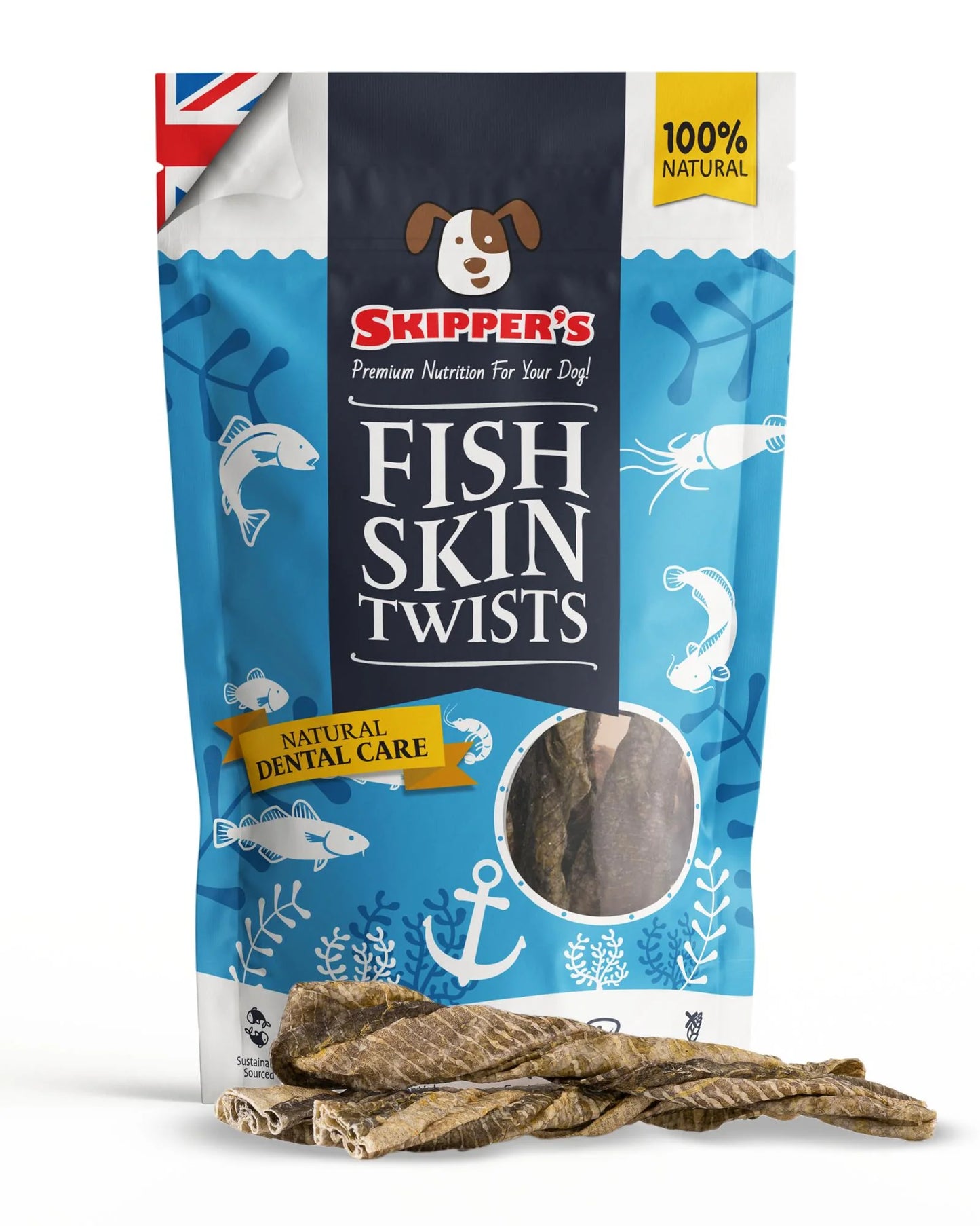 Natural Fish Skin Twists - Hypoallergic - Fisher's