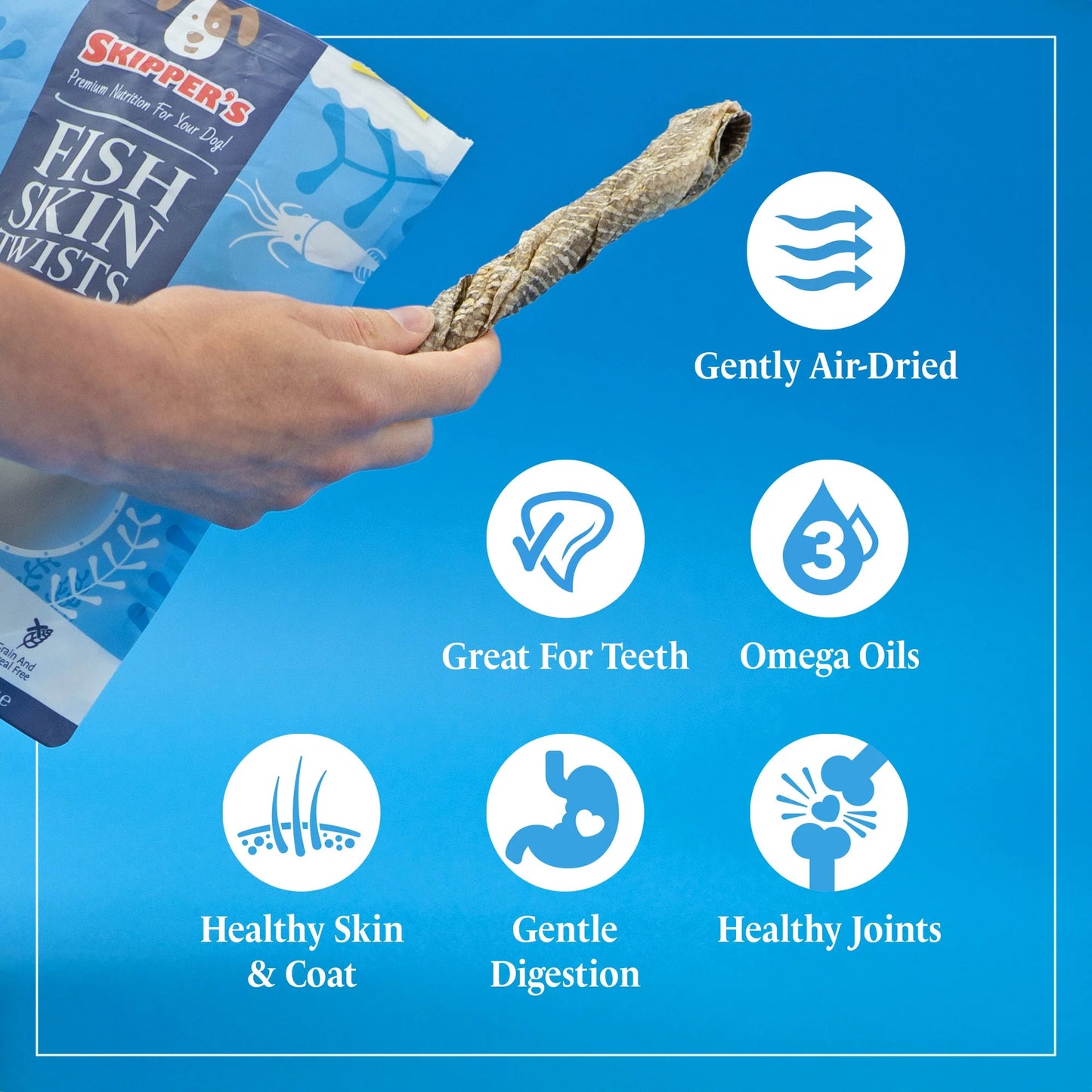 Natural Fish Skin Twists - Hypoallergic - Fisher's