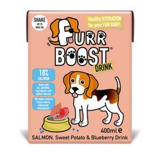 Load image into Gallery viewer, Furr Boost Salmon, Sweet Potato and Blueberry | Carton | 400ml
