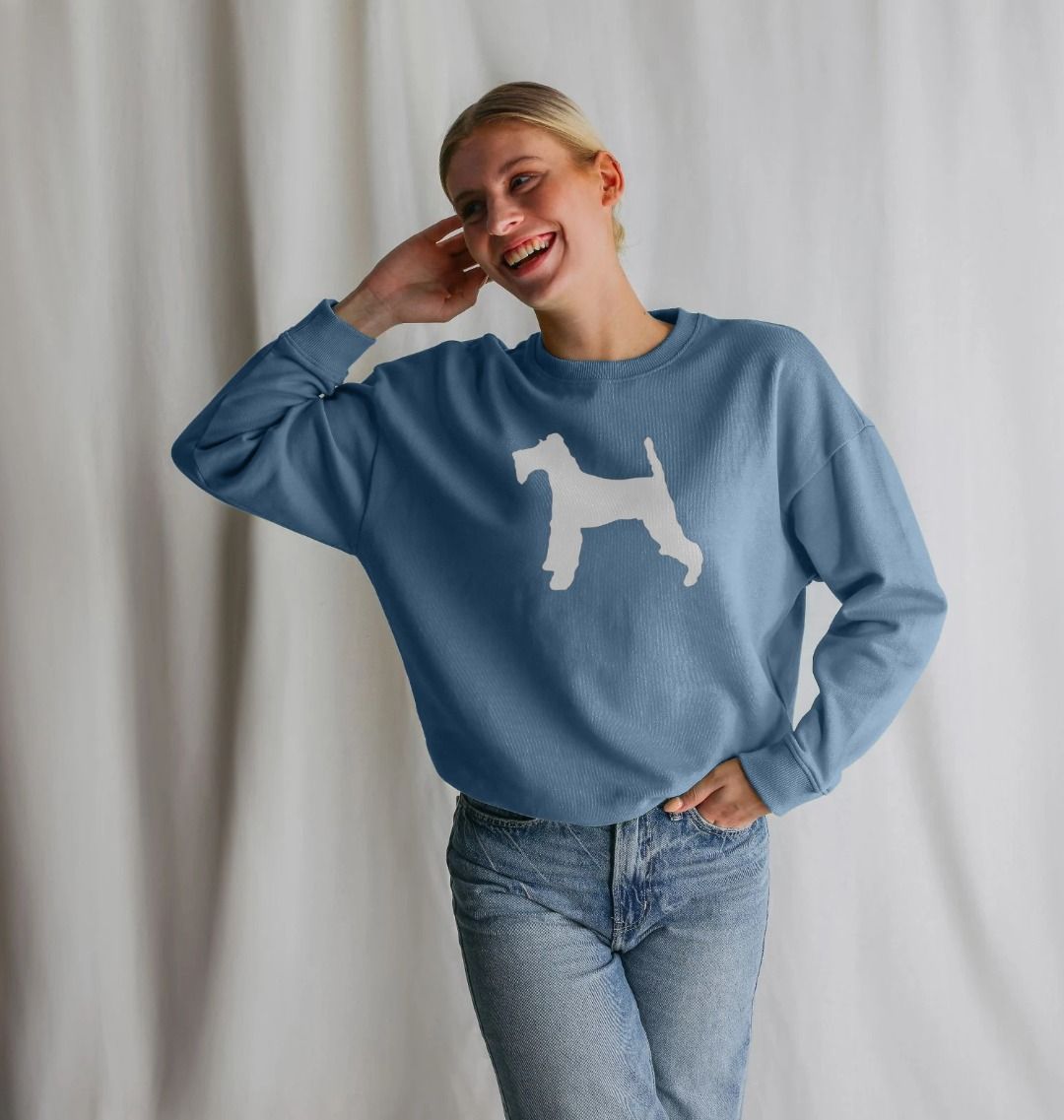 Wire Fox Terrier Oversized Sweatshirt Be More Bob