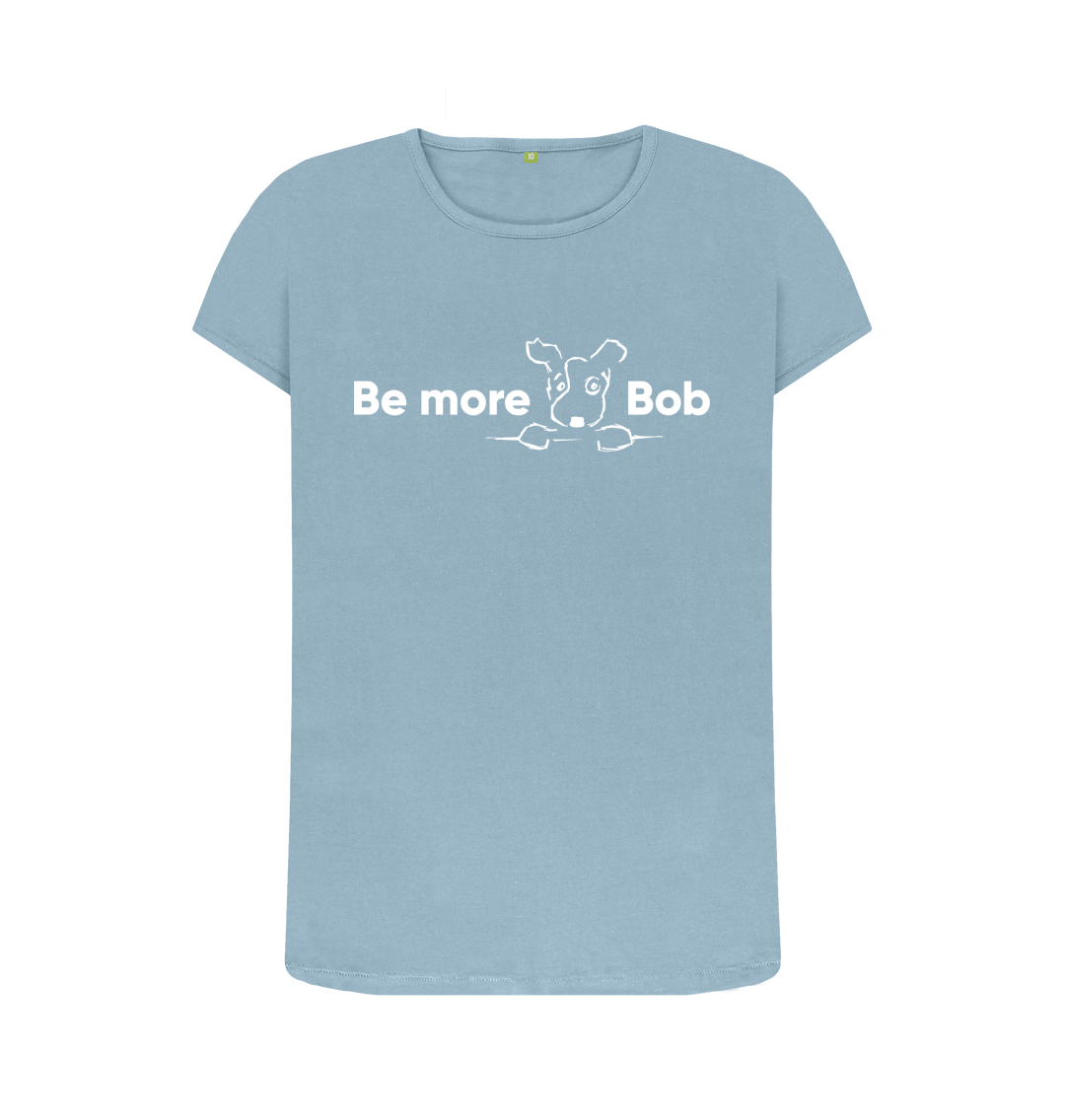 Stone Blue Printed T-shirt Front