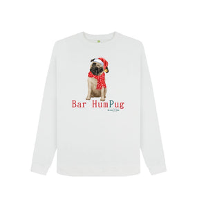 White Be More Bob Christmas Sweater - Bar HumPug