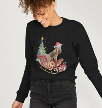 Load image into Gallery viewer, Bertie&#39;s Christmas Sledge - Ladies Sweatshirt