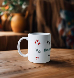 Mug - Be More Bob - hearts and paws