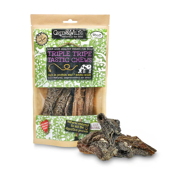 Triple Tripe Chew - Green & Wilds